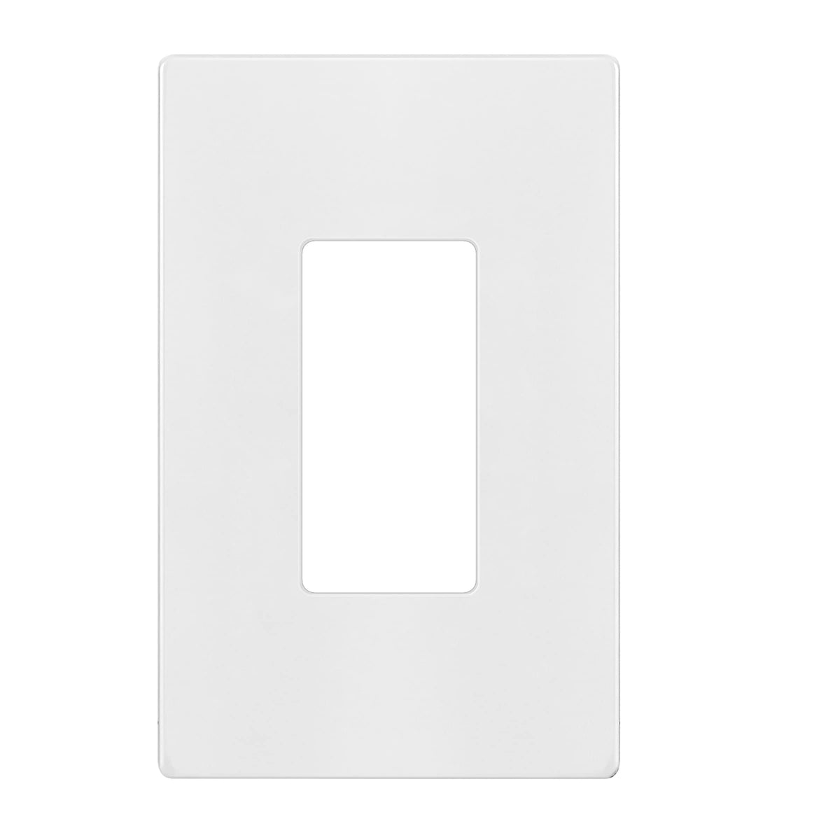 Enerlites Screwless Decorator Wall Plate Child Safe Outlet Cover, Gloss Finish, Medium Size 1-Gang 488 H X 311 L, Unbreakable Po