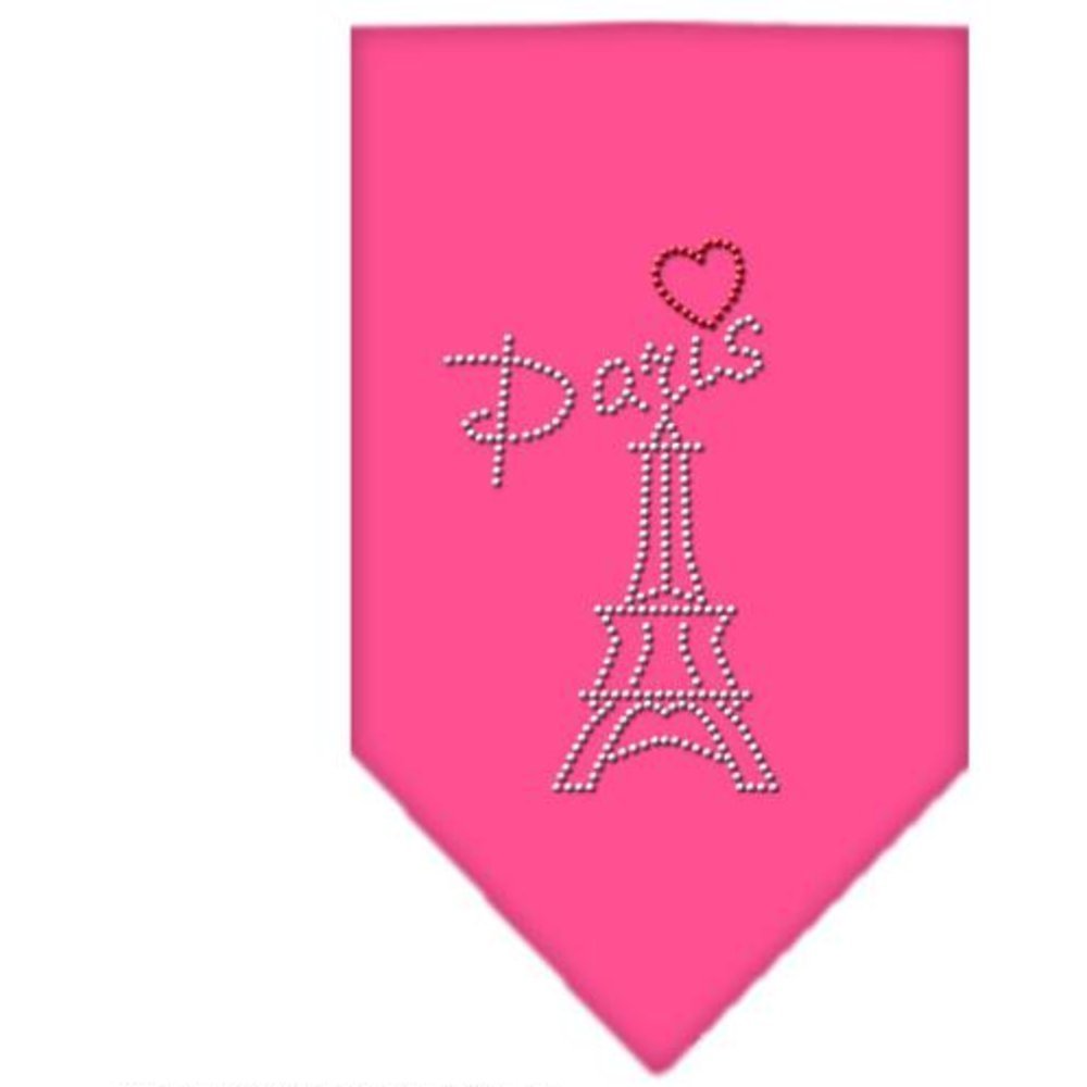 Mirage Pet Products Paris Rhinestone Bandana, Small, Bright Pink