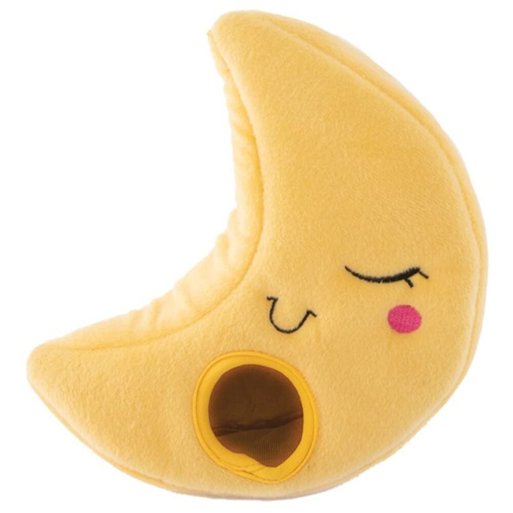 Zippypaws Burrow- Interactive Dog & Puppy Toys For Boredom, Stimulating Pet Products To Keep Them Busy, Hide & Seek Plush Dog Puzzles, Enrichment Squeaky Toy, For Small & Medium Dogs- Moon And Stars