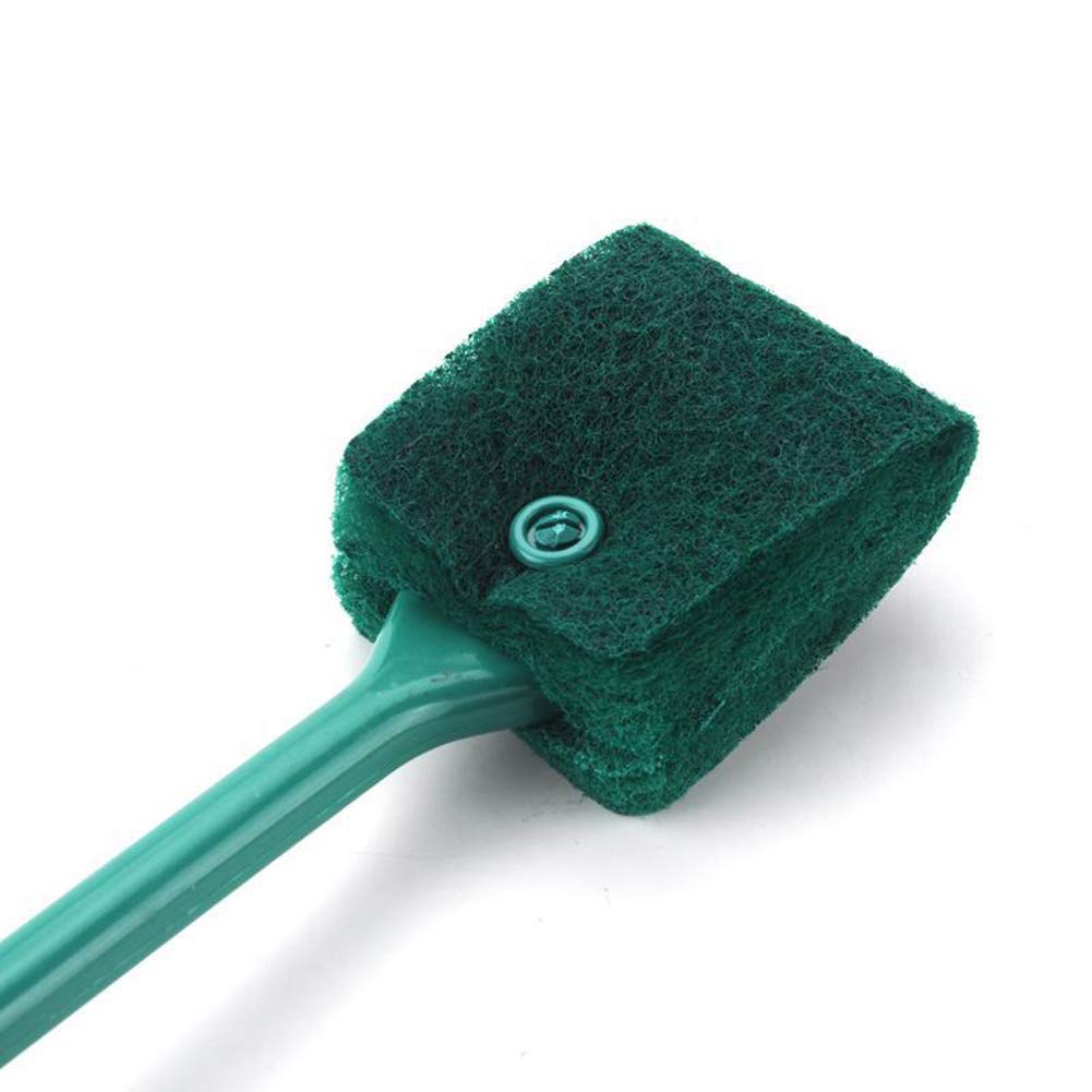 2 Pieces Aquarium Cleaning Brush Fish Tank Cleaning Brush Double-Sided Sponge Brush Long Handle Fish Tank Scrubber For Aquariums