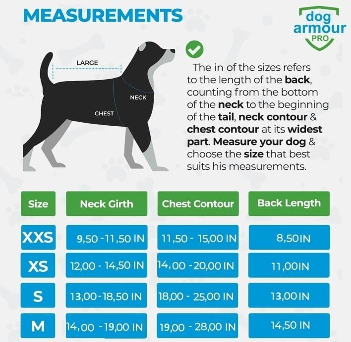 Dog Armour Pro Protective Dog Harness Vest For Dogs - Shield Your Pet From Raptor And Animal Attacks - Adjustable, Choke Free, W