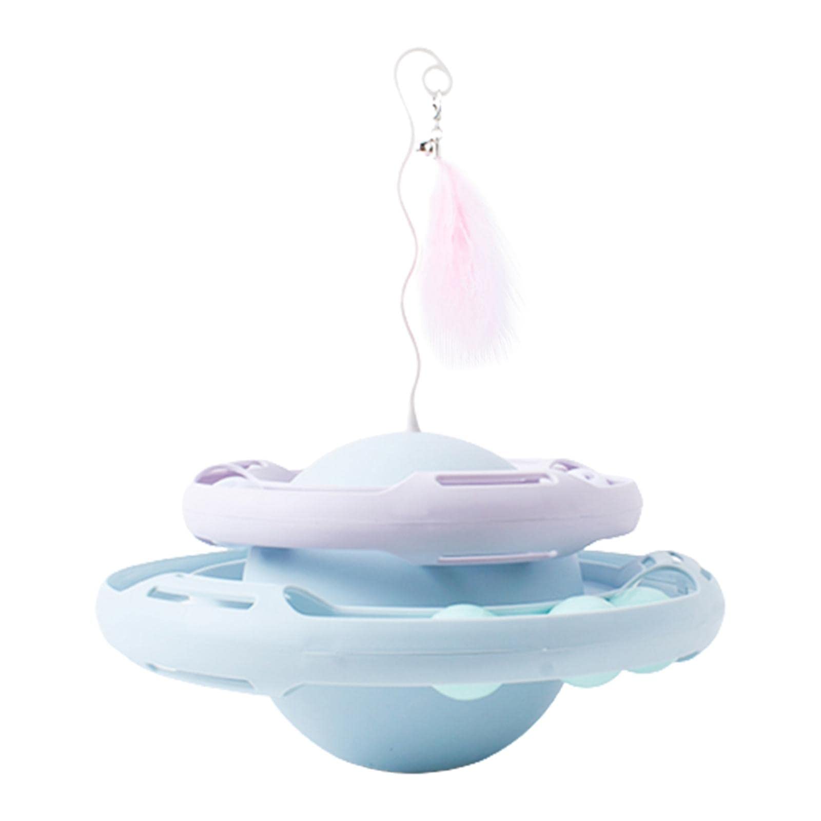 Enakshi Cat Tumbler Toy Training Playing Indoor Chasing Rolling Ball Blue Purple | Pet Supplies | Cat Supplies | Toys