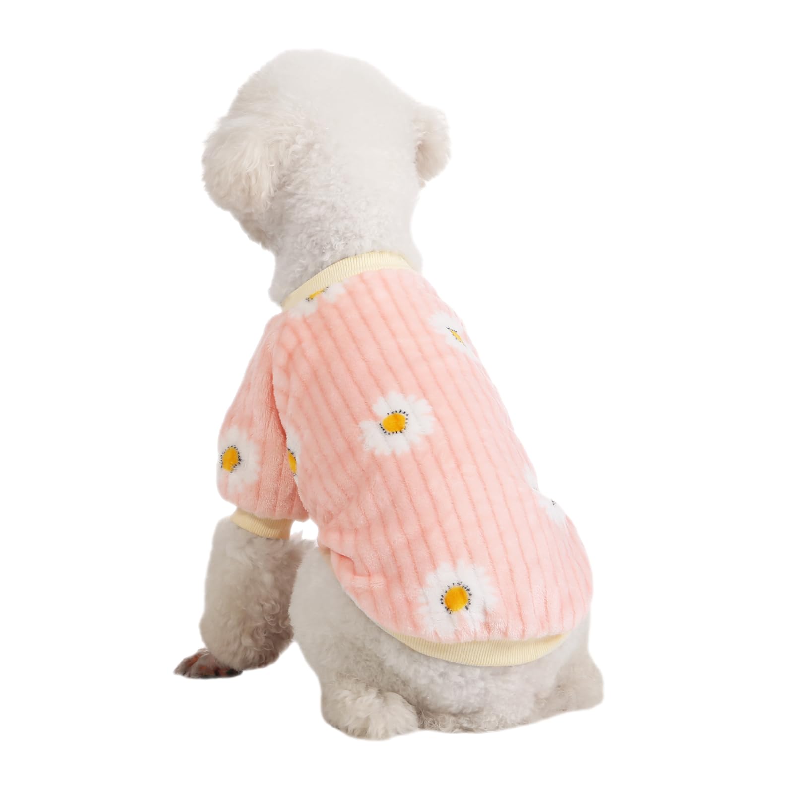 Kyaringtso Dog Sweater, 3 Pack Dog Sweaters For Small Dogs, Dog Clothes For Small Dogs Girl Boy, Ultra Soft And Warm Puppy Sweater Dog Coat For Winter Christmas (X-Small, Dy Pink+Dy Purple+Dy Yellow)