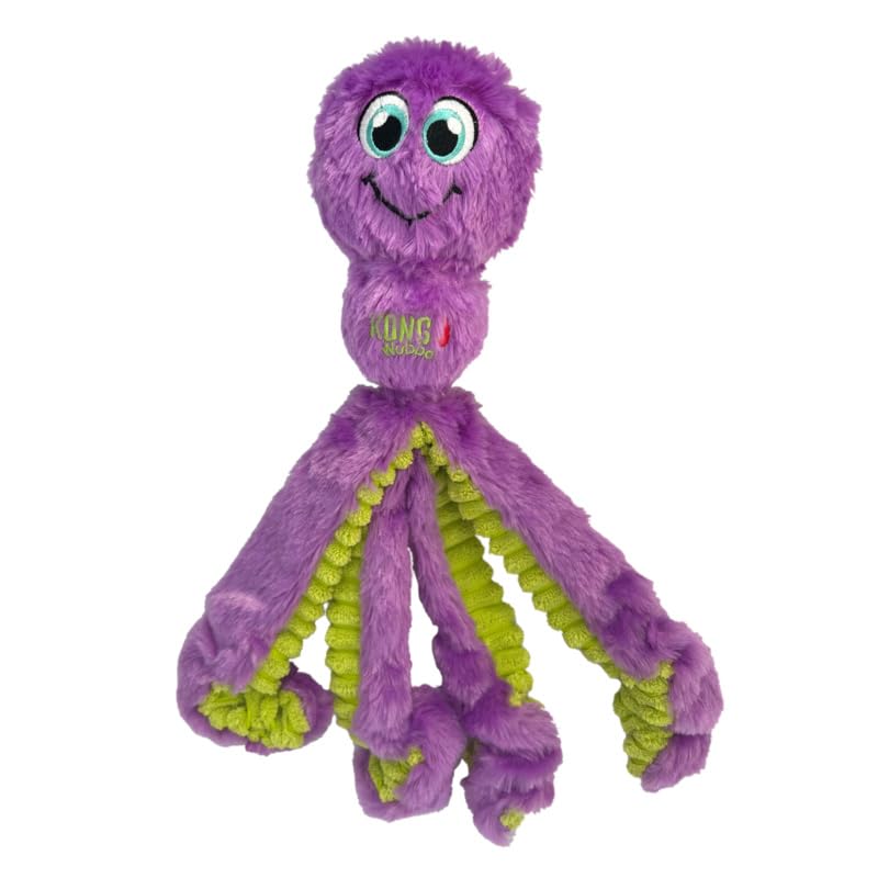 Kong Wubba Octopus Tug And Fetch Squeak Dog Toy Assorted Colors (Large (2 Pack))