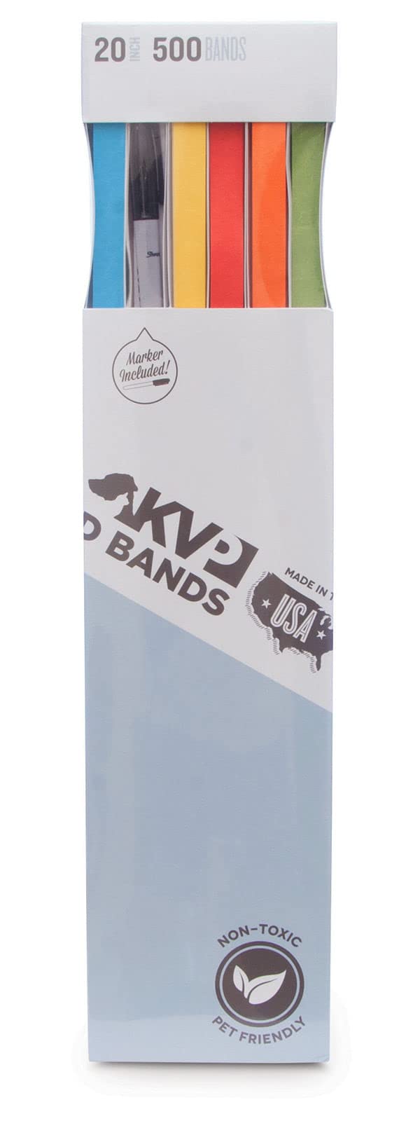 Kvp Pet 500 Count Id Bands, 20', Mixed