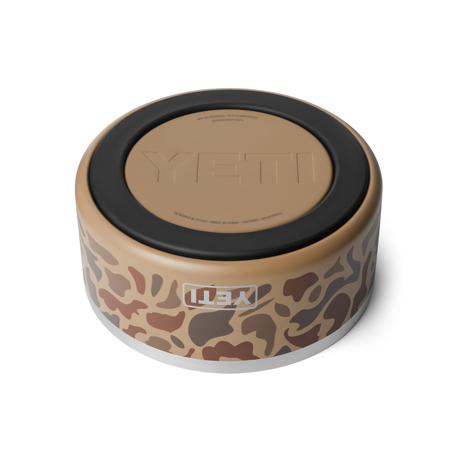 YETI Boomer 8, Stainless Steel, Non-Slip Dog Bowl, Holds 64 Ounces, Wetlands Camo