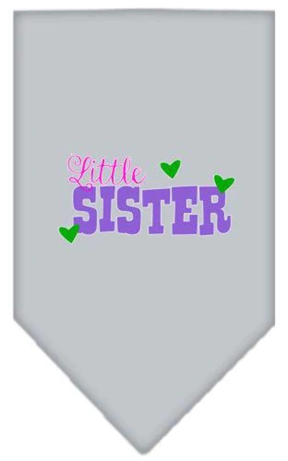 Mirage Pet Products Little Sister Screen Print Bandana Bright Pink Small