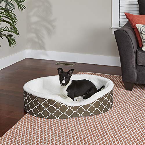 Midwest Homes For Pets Orthoperdic Egg-Crate Nesting Pet Bed W/ Teflon Fabric Protector, Large Brown