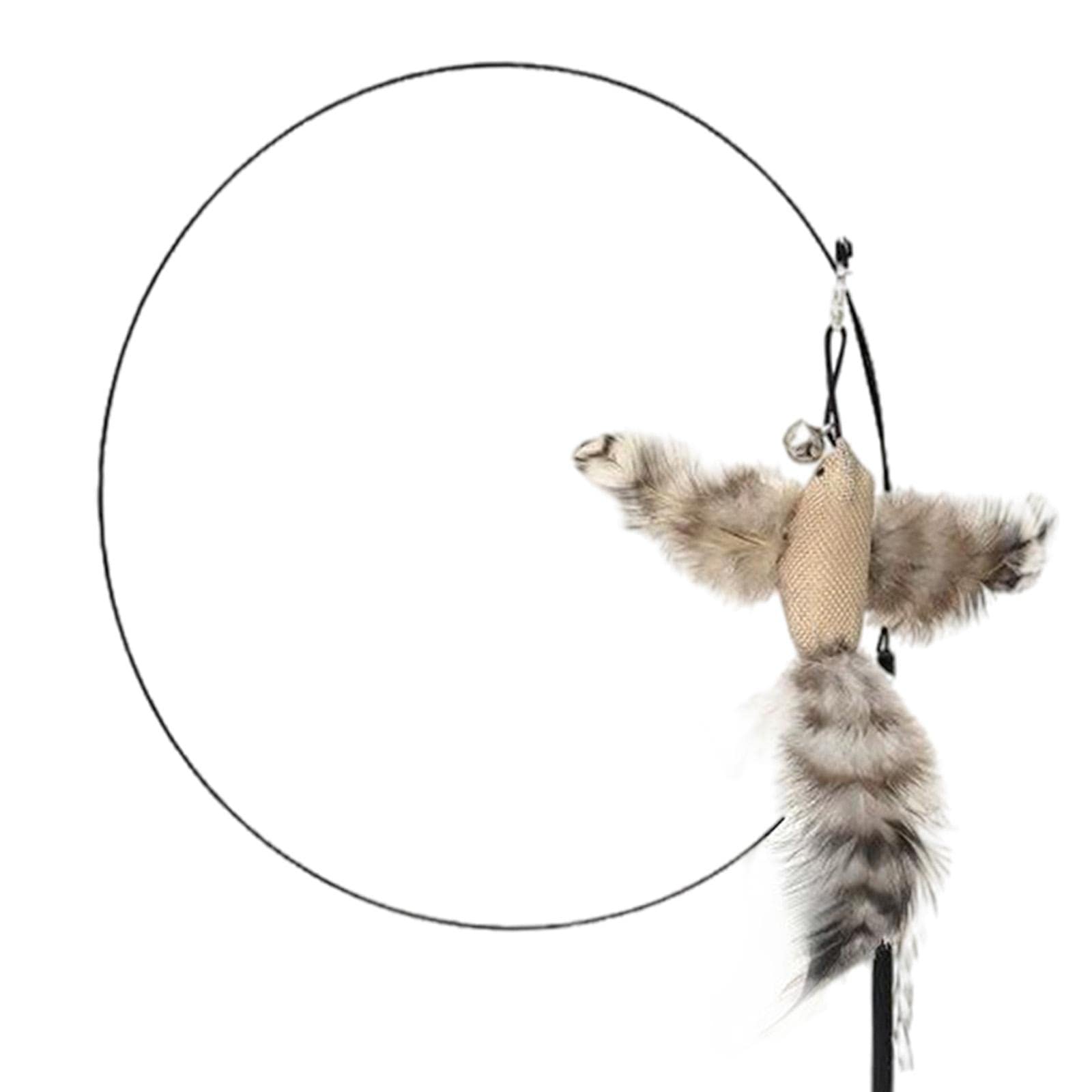 The Style Sutracat Feather Toy Interactive Teaser Wand With Bell For Kitten Indoor Exercise A|Pet Supplies | Cat Supplies | Toys