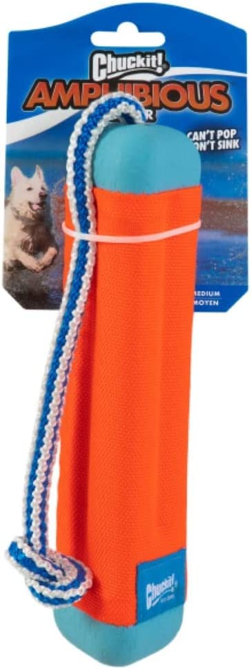 Chuckit Amphibious Bumper Fetch And Float Dog Toy Medium (Colors Vary)