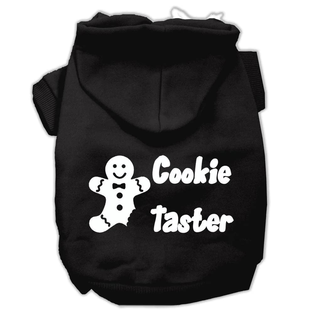 Christmas Pet Dog & Cat Hoodie Screen Printed, Cookie Taster Purple SM (3-6 lbs.)