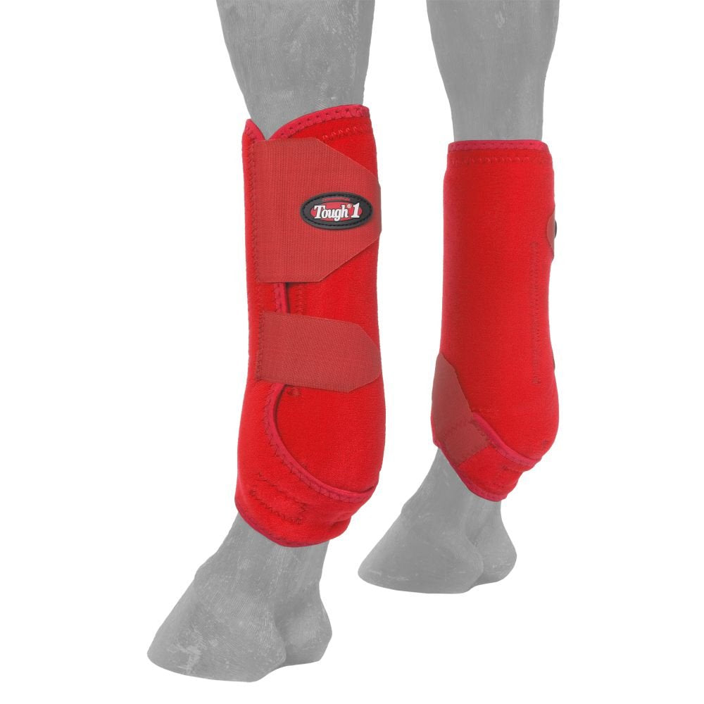 Tough 1 Vented Sport Boots Rear M Red