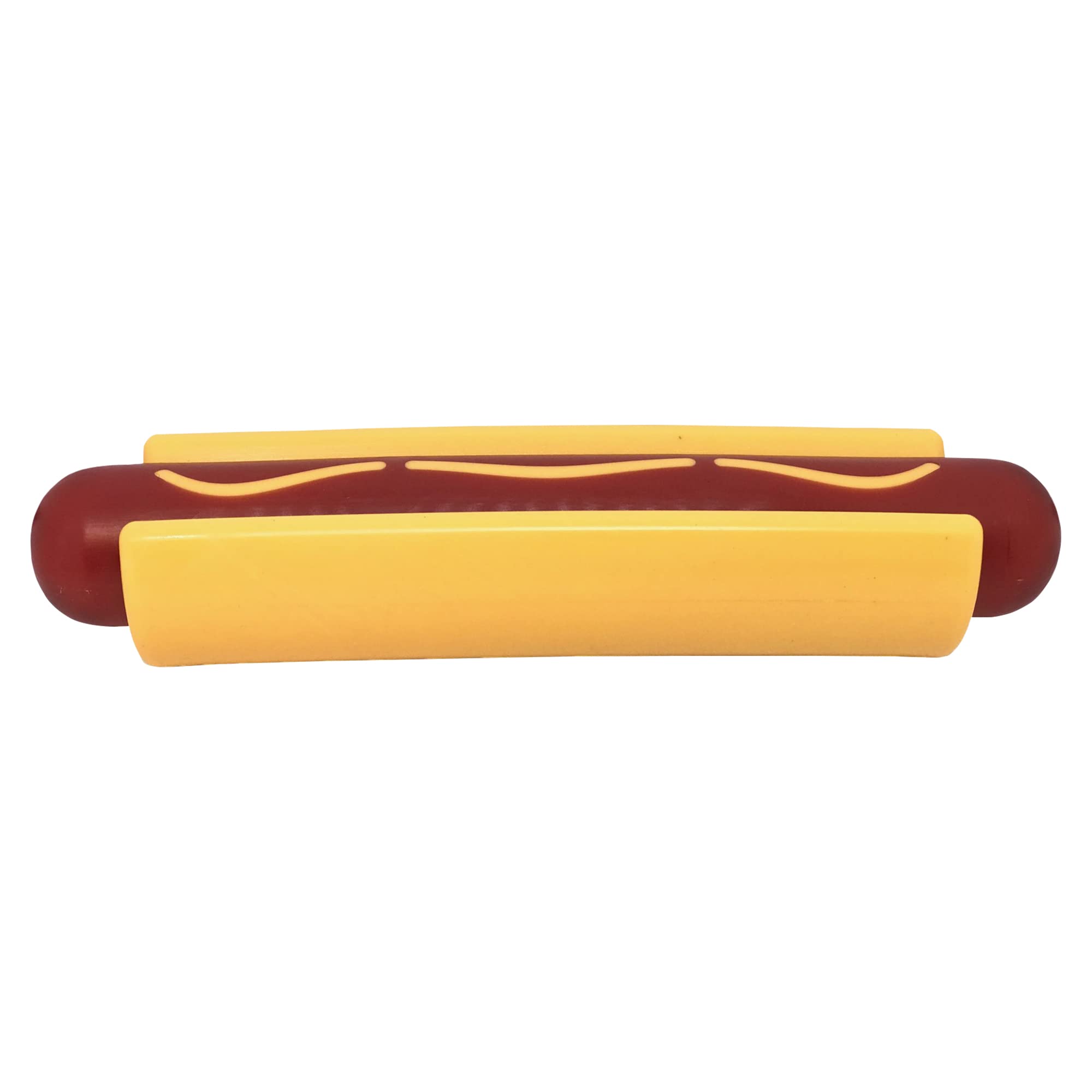 SodaPup Hot Dog - Durable Dog Chew Toy Made in USA from Non-Toxic, Pet Safe, Food Safe Nylon Material for Mental Stimulation, Cl