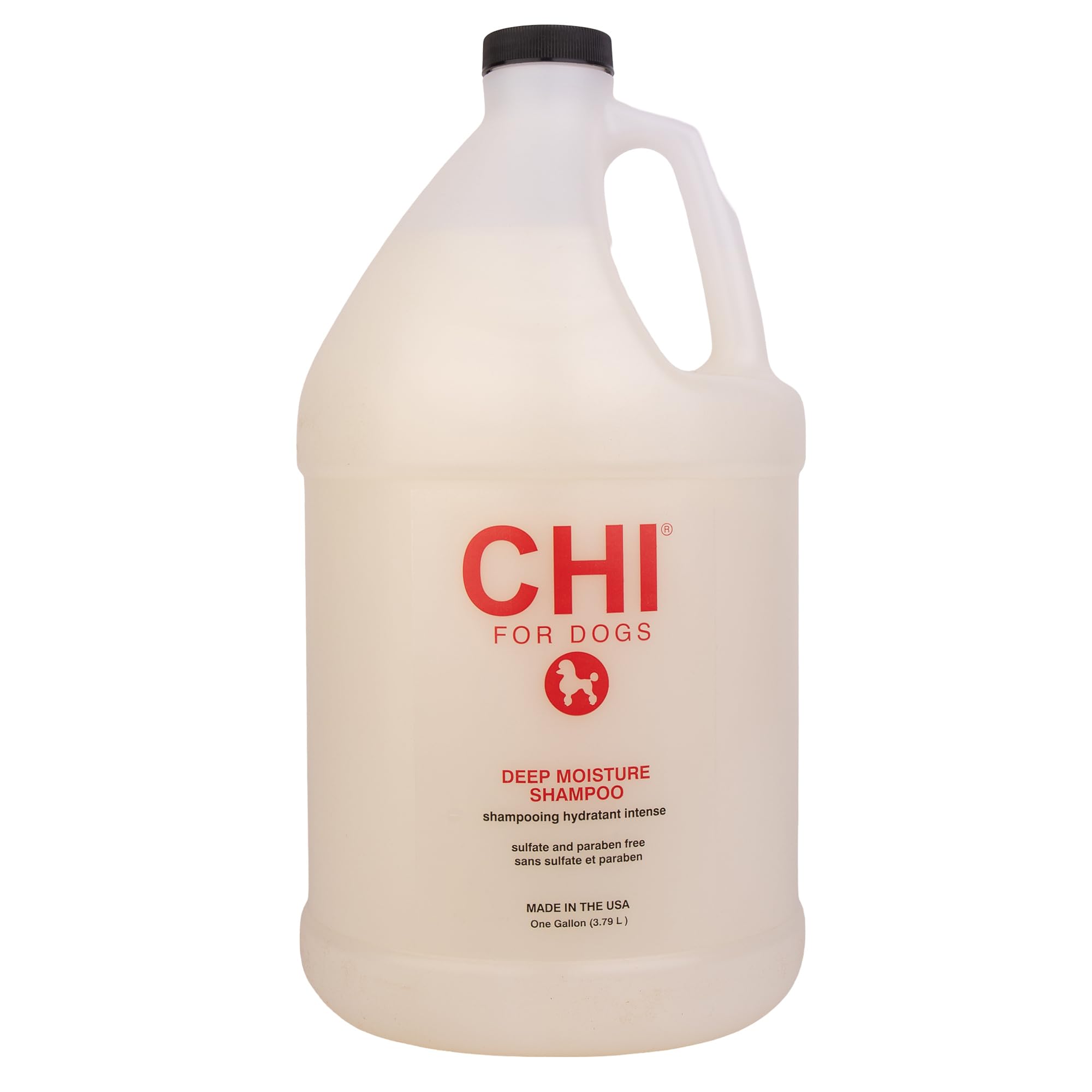 CHI for Dogs Deep Moisture Shampoo, Professional Dog Grooming Formula for Dry Coats, Hydrating and Nourishing Gallon Size Wash f