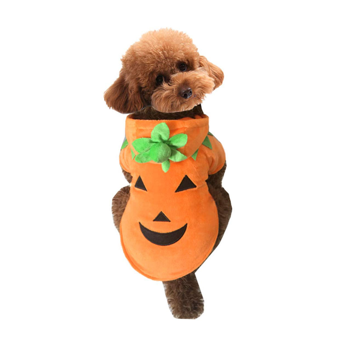 Mogoko Dog Cat Halloween Pumpkin Costume,Pet Cosplay Costumes,Puppy Warm Outfits Fleece Hoodie Animal Autumn Winter Clothes (Xxxl Size)