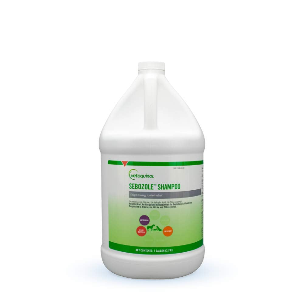 Vetoquinol Sebozole Shampoo With Miconazole Nitrate 2% And Chloroxylenol 1%, 128Oz