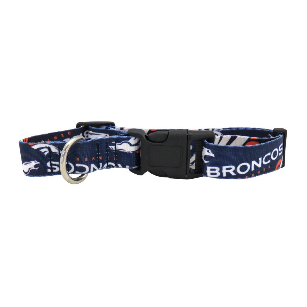 Littlearth Unisex-Adult Nfl Denver Broncos Pet Collar, Team Color, Small