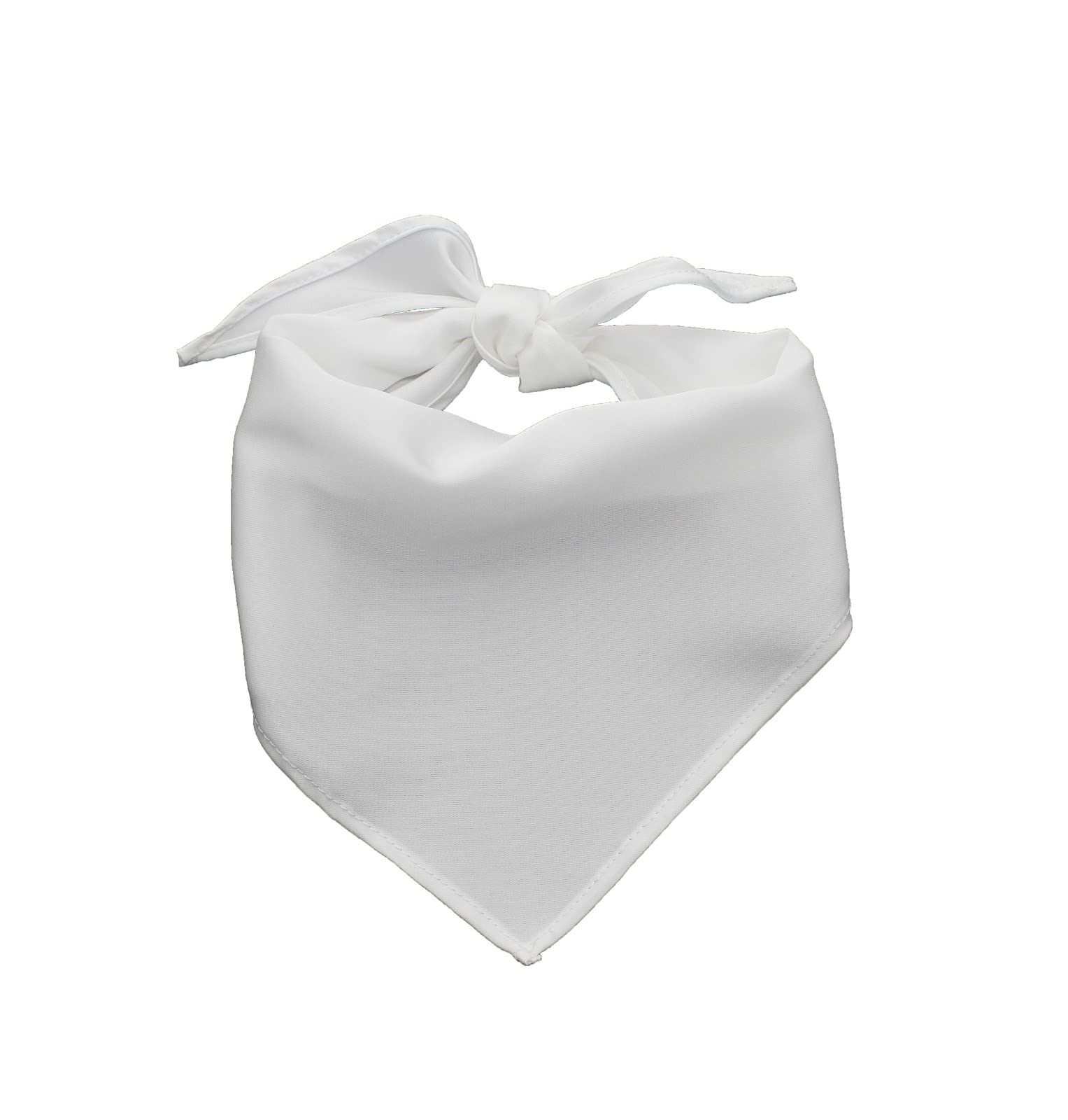 Eechicspace 1 Pack White Dog Bandana Blank Polyester Dog Scarf For Small Dogs