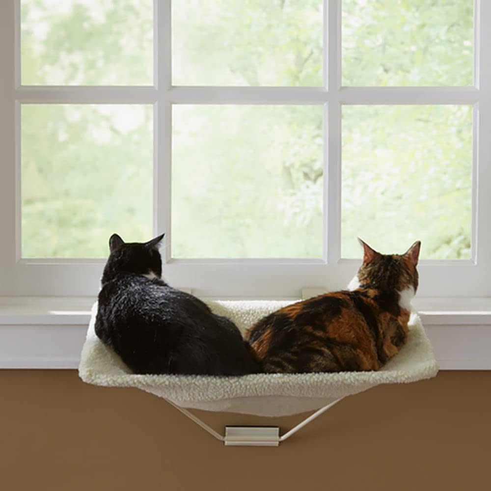 Prevue Pet Products Tabbynapper Easy Mount Cat Hammock Bed Perch For Window, No Tools Needed