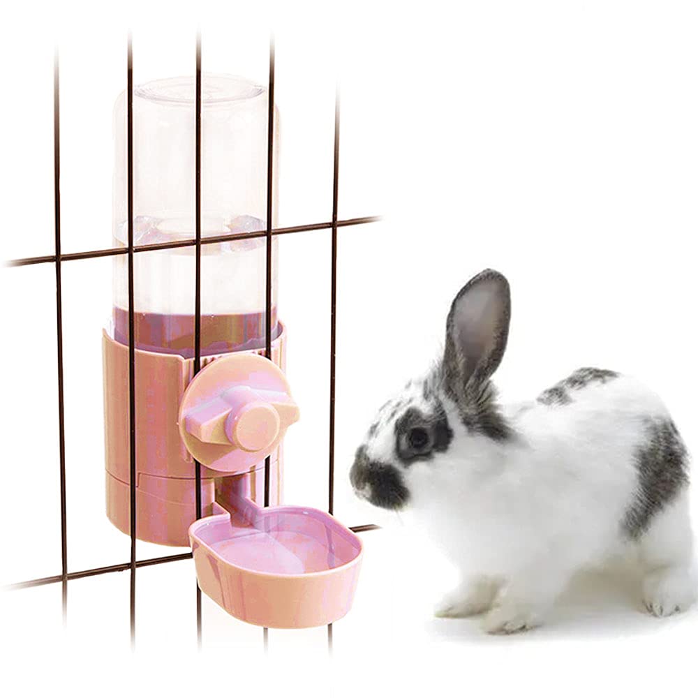 17oz Bunny Water Bottle No Drip for Cage, Hanging Automatic Water Dispenser for Small Animal Guinea Pig Hamster Chinchilla Ferre