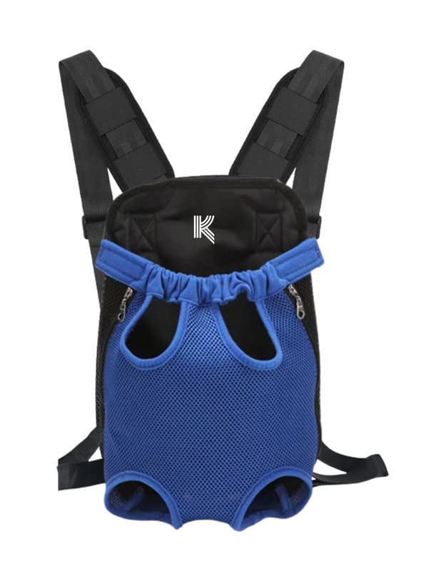 Kraptick Pet Carrier Backpack, Kangaroo Style, Shoulder Adjustable Bag, Legs & Tail Out, EasyFit for Traveling/Hiking/Camping f