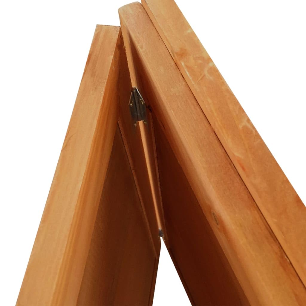 vidaXL Outdoor Animal Cage - Durable and Foldable Wooden Cage for Chickens, Ducks, and Small Animals - Easy to Assemble, Brown