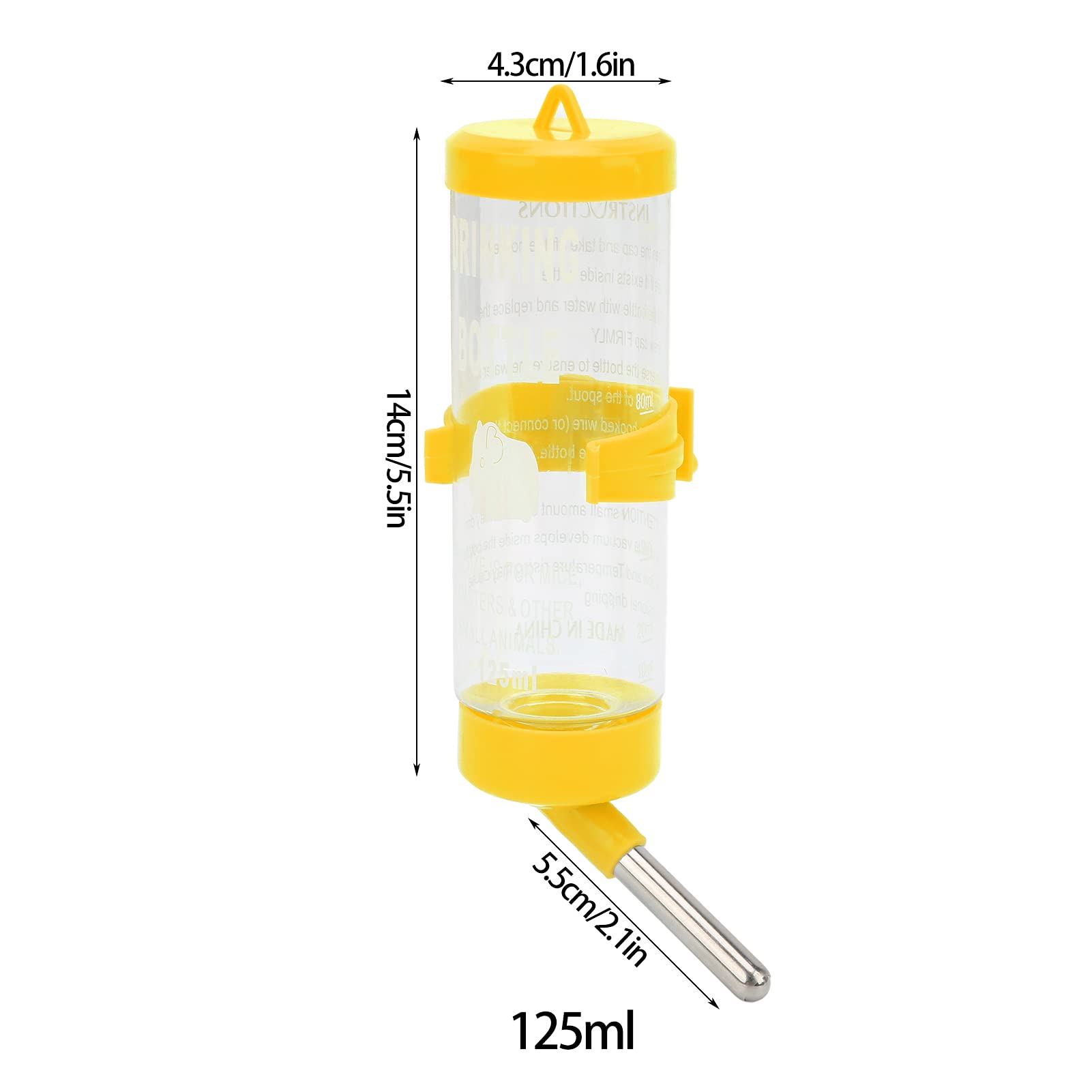 Heepdd Small Animal Water Bottle, Automatic No Drip Hamster Water Dispenser For Pet Dwarf Hamster Mice Gerbil Rat Chinchillas Guinea Pig Rabbit