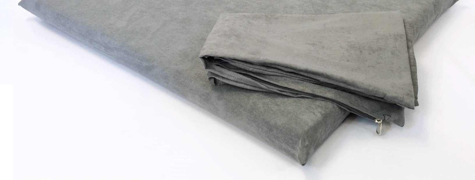 Diy Luxurious Comfort Pet Dog Bed External And Internal Waterproof Covers For Small And Large Dogs - Covers Only (47'X29', Suede - Gray)