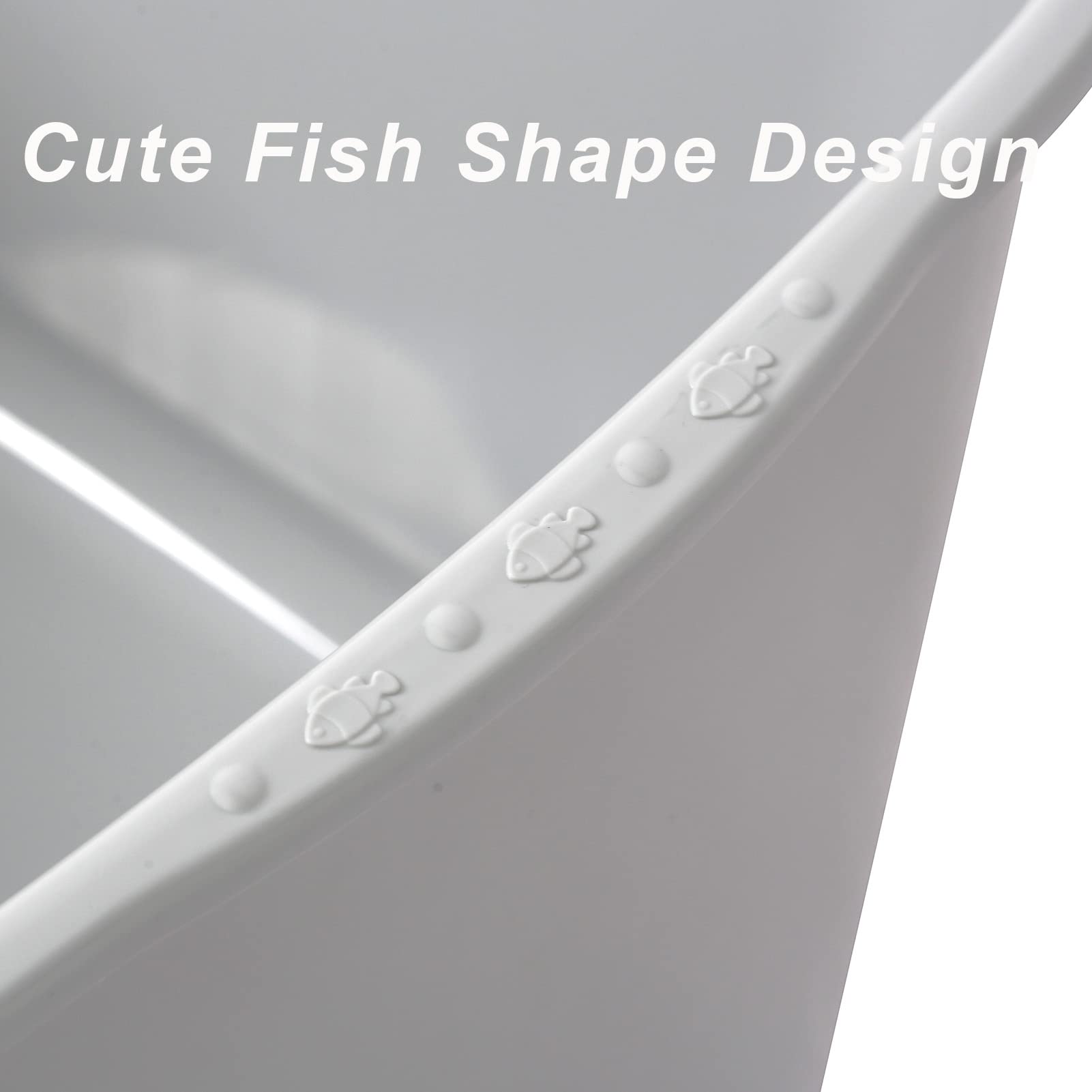 Smart Paws Extra Large Jumbo Cat Litter Box for Maine Coon Cats, Open Top High-Sided Anti-Splash Litter Pans, Durable XL Kitty B