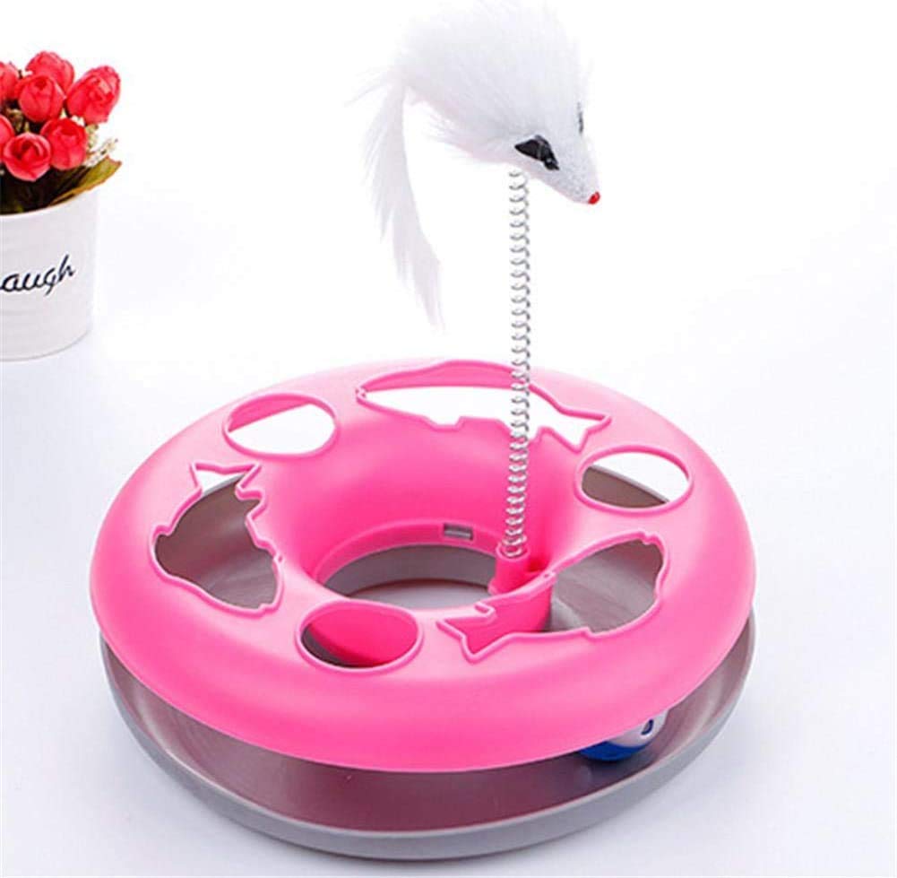 Rvpaws Kitten | Cat Circle With Ball And Catch The Mouse Motion To Exercises And Satisfy PetS Natural Instinct With Fun Toy For 