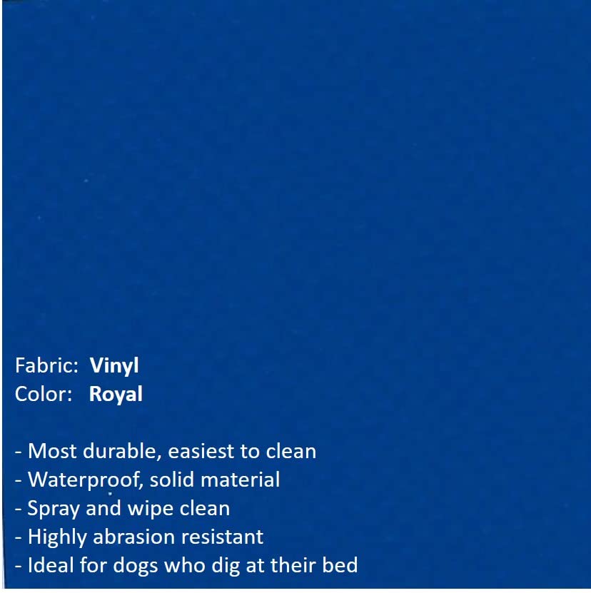 Kuranda Chewproof Bed - Almond PVC - 25'' x 18'' - Heavy Duty Vinyl - Royal