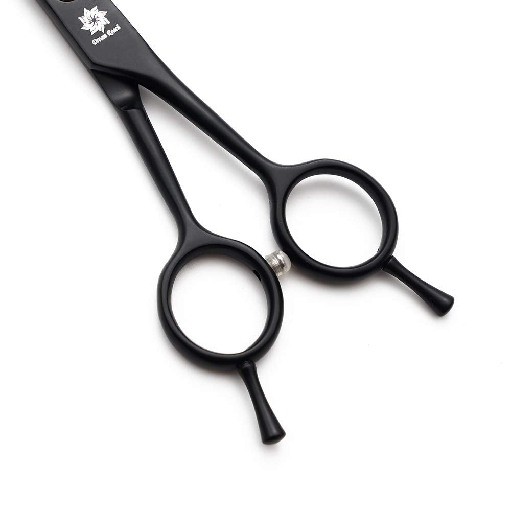 Dream Reach 7.0 Inches Professional Pet Cat Dog Grooming Shears Scissors, Straight, Curved, Thinning/Blending/Chunking Scissors Kit (Upwrap Cutting)