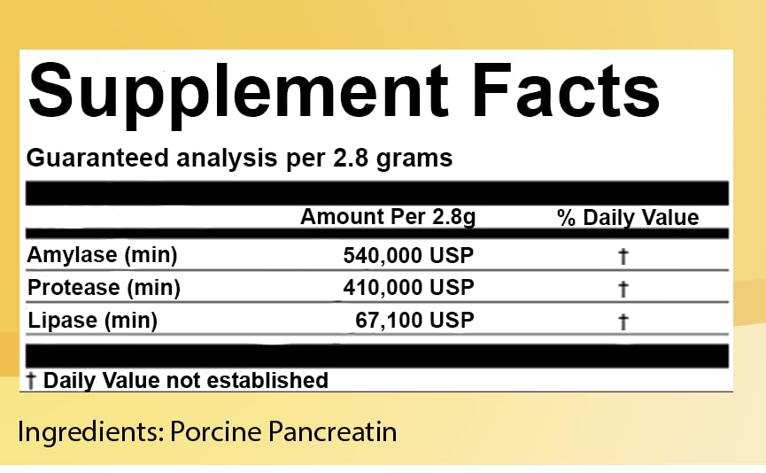 CK Formulations | Pancretase Digestive Enzymes | 10x Pancreatin | Pancreatin for Dogs and Cats | Pancreatic Enzyme | Great for P