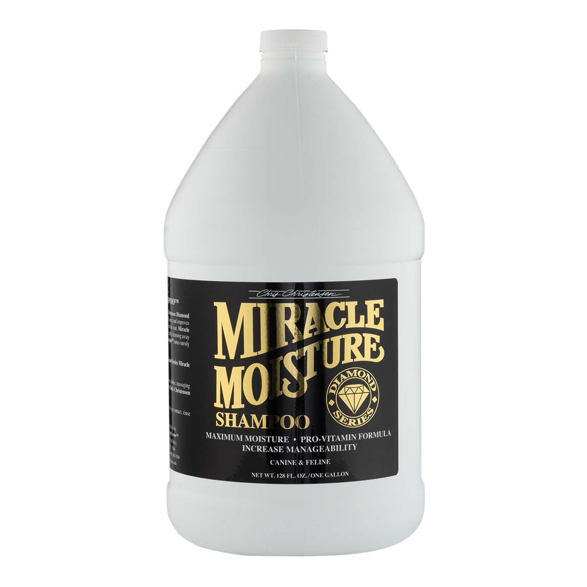 Chris Christensen Diamond Series Miracle Moisture Dog Shampoo, Groom Like a Professional, Pro-Vitamin Formula, Provides Maximum 