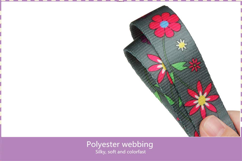 Martingale Collar Floral Print Dog Collar - Dazzber No Pull Pet Collar, Heavy Duty Adjustable Dog Collar, Medium, Neck 14 Inch -21 Inch, Sun Flower (Graphite Grey)