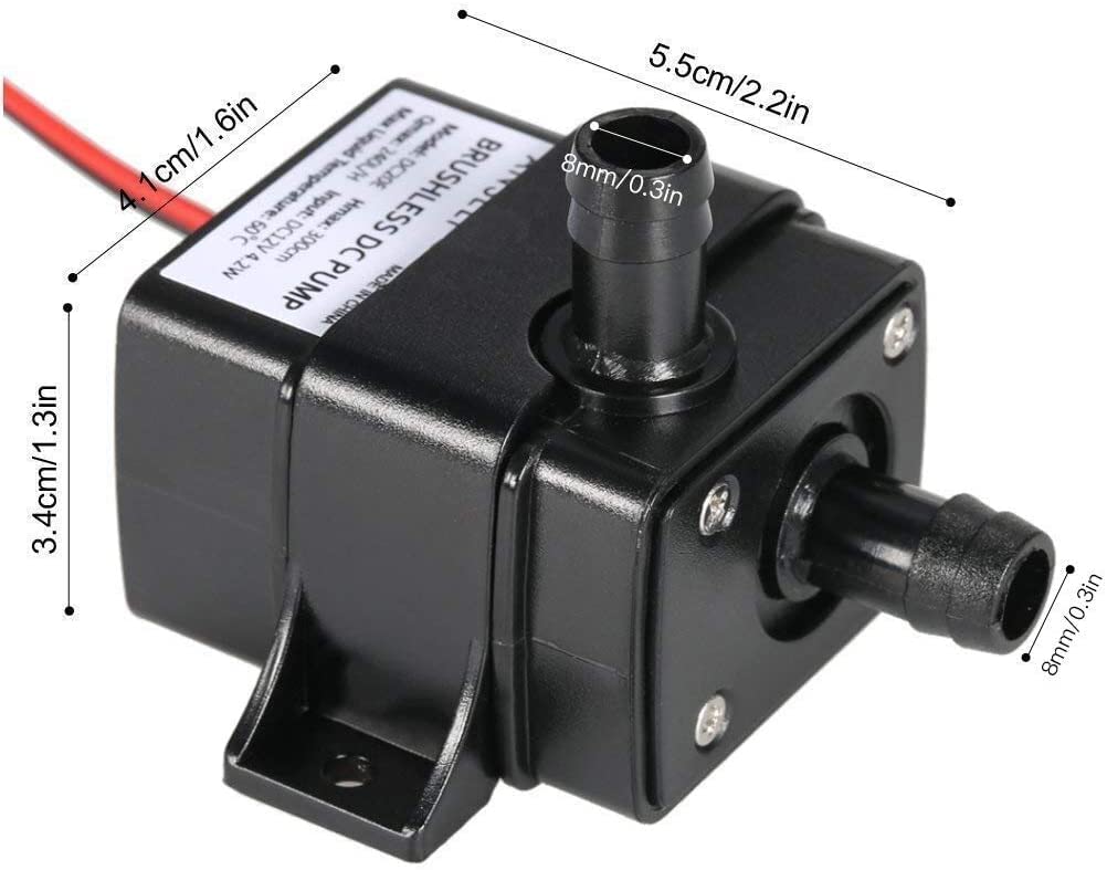 Mini Water Pump (Black 210L/H)