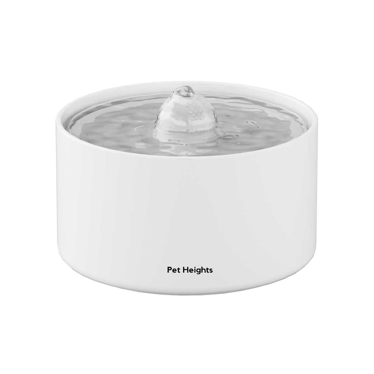 Pet Heights Ceramic Cat Water Fountain, Super Quiet Pet Water Fountain, Automatic Cat Water Dispenser, Dishwasher Safe Design & 