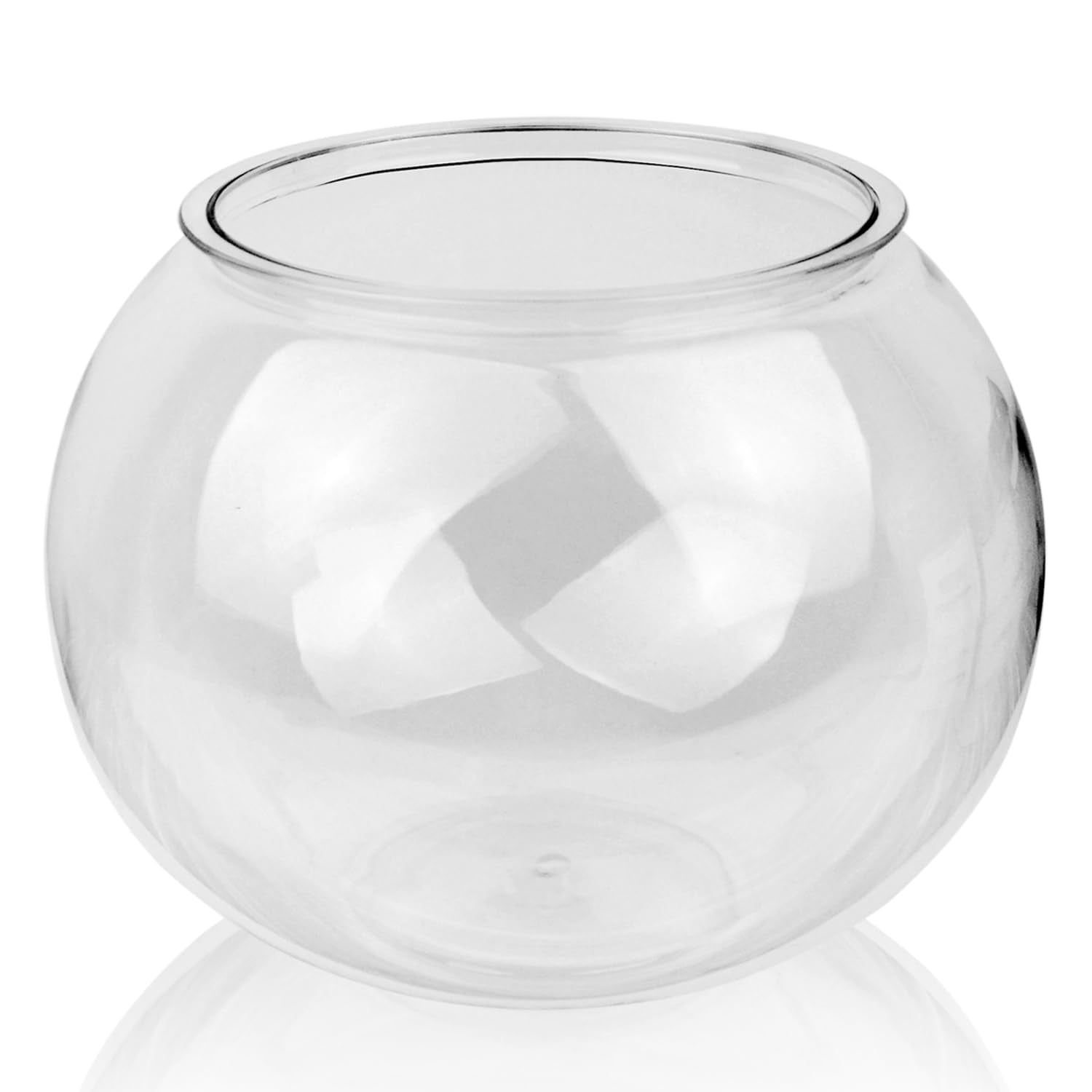 Newpol (Large Size) 3 Gallon Plastic Fish Bowl, Aquarium Fish Tank 11.5 Liters