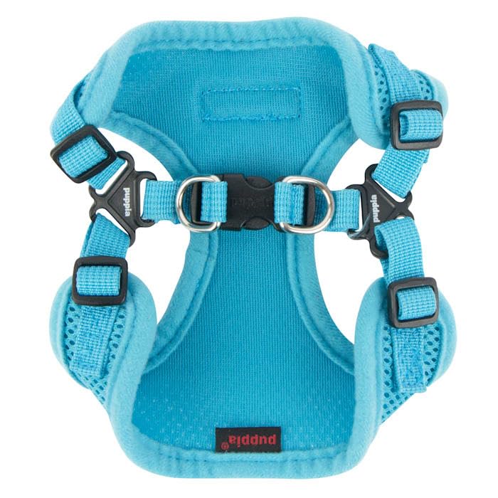Puppia Para-Hc1533-Sb-L Sky Blue Soft Harness C Pet-Vest-Harnesses, Large