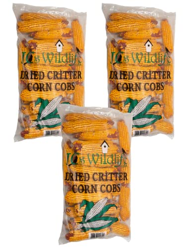 JCs Wildlife Dried Squirrel Corn Bag - Each Bag Weighs About 14 lbs - Great for Squirrels, Chipmunks, Deer and Other Backyard Cr