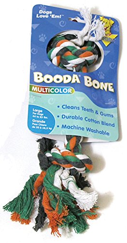 Booda 2-Knot Rope Bone Multi-Color Large
