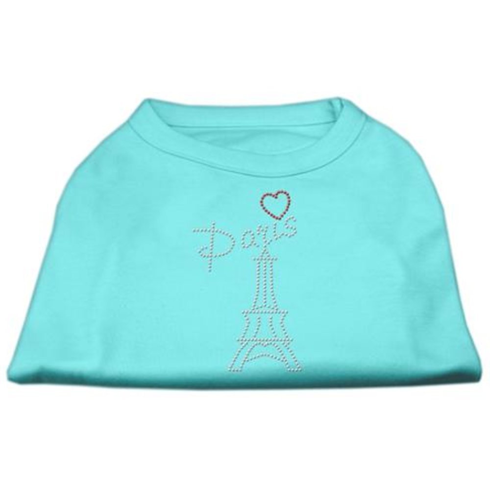 Mirage Pet Products Paris Rhinestone Shirt, 3X-Large, Aqua