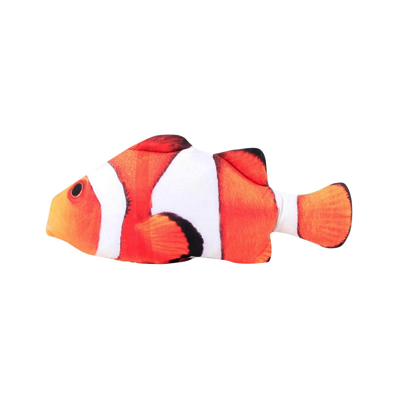 Ilsmysutra Plush Cat Catnip Fish Toys 18Cm Simulation Stuffed Fish Toy Practical Lovely Clownfish | Cat Supplies | Toys