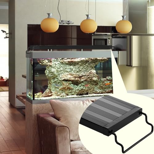 Vevor Aquarium Light, 10W Full Spectrum Fish Tank Light With 5 Levels Adjustable Brightness, Adjustable Timer And Power-Off Memo
