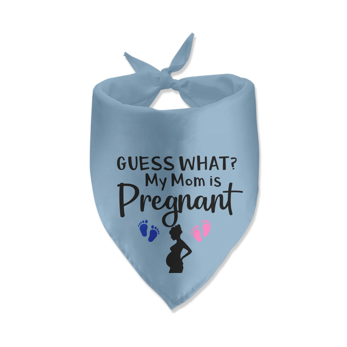 Lmaurrizt Guess What? My Mom Is Pregnant Dog Bandana Pregnancy Announcement Pet Scarf Pet Accessories For Pet Dog Lover Pregnanc