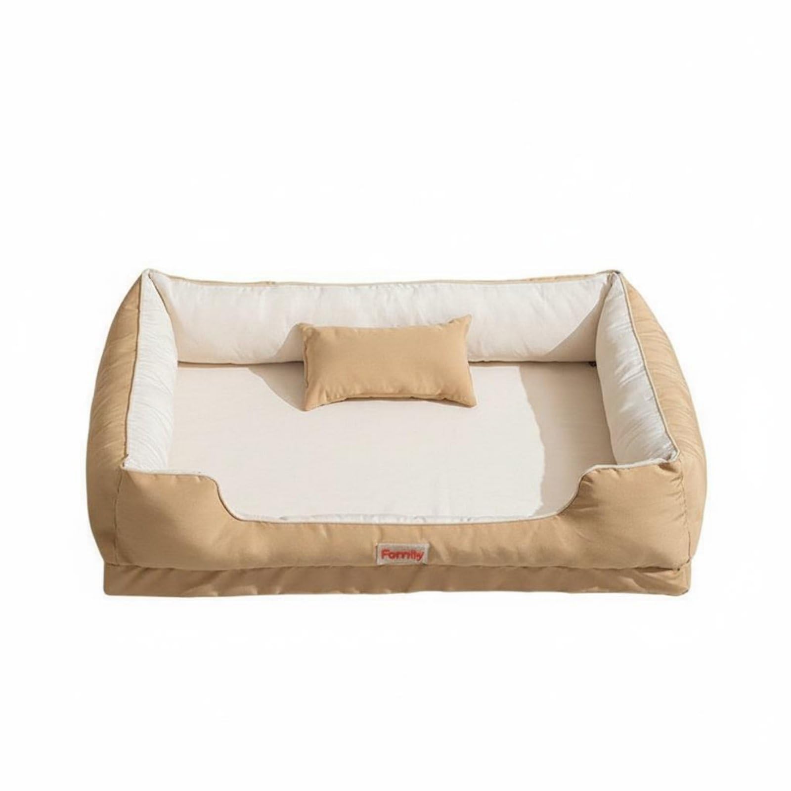 Urjix YearRound Use Thick Sponge Dog Bed Removable Cover Washable Dog Bed LongLasting Reversible Pet Mat Breathable, Coffee, S