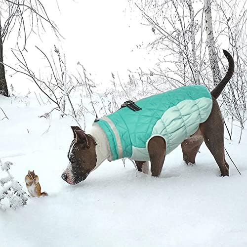 Lelepet Warm Dog Winter Coat,Small Dog Coat Waterproof Dog Jacket With Harness Dog Cold Weather Coats Windproof Reflective Dog Fleece Vest Turtleneck Zippered Dog Snow Jacket Dog Coats For Small Dogs