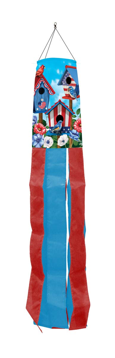 Briarwood Lane American Birdhouses Summer Windsock Patriotic 40 L