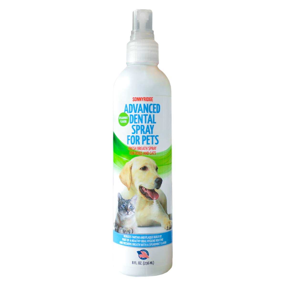 Sonnyridge Dog Dental Spray Removes Tartar, Plaque and Freshens Breath Instantly. The Most Advanced Dental Spray for Healthy Tee
