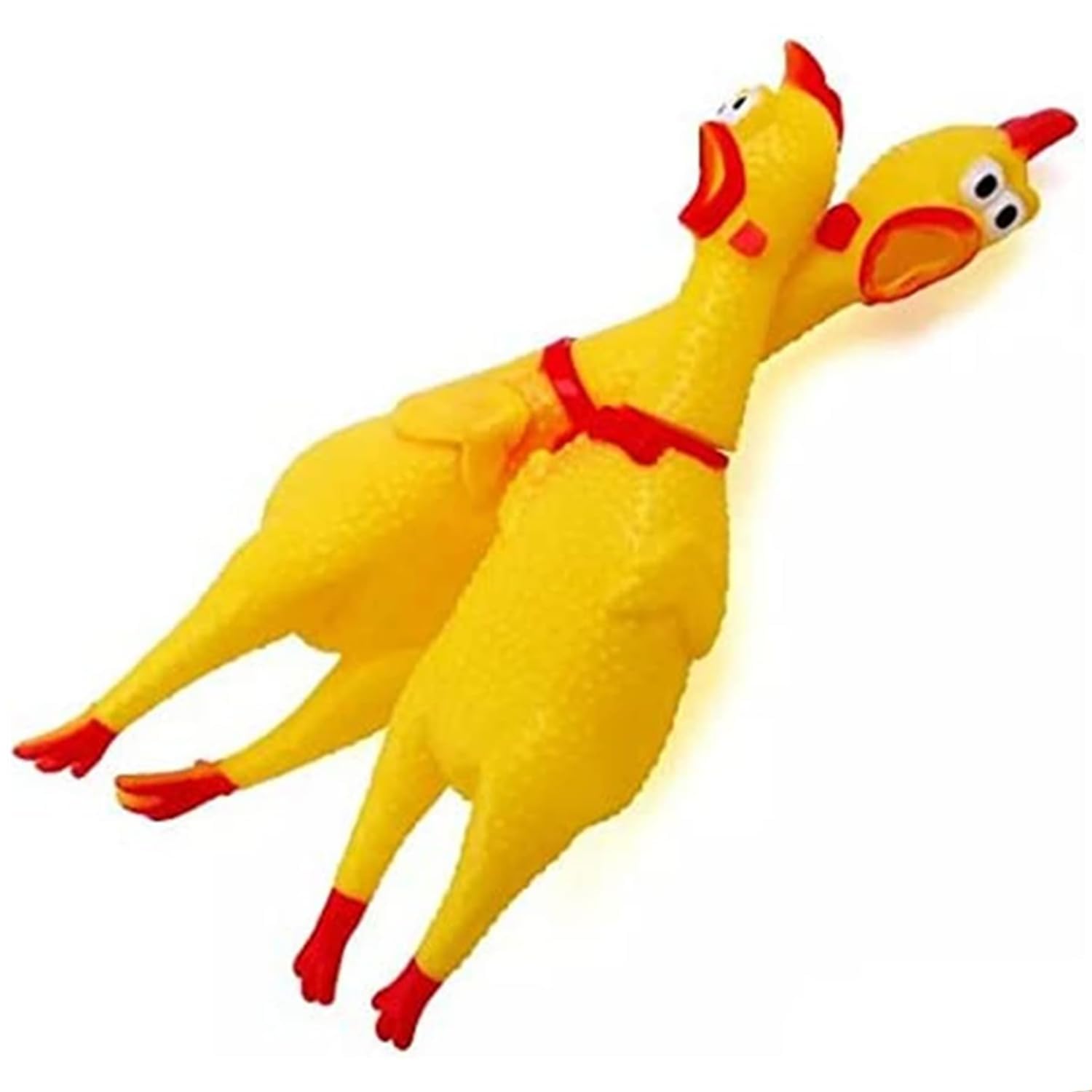 Premiumav Large Screaming Chicken Dog Toy For Medium To Large Dogs  Durable Rubber Squawking Squeaky Toy For Aggressive Chewers